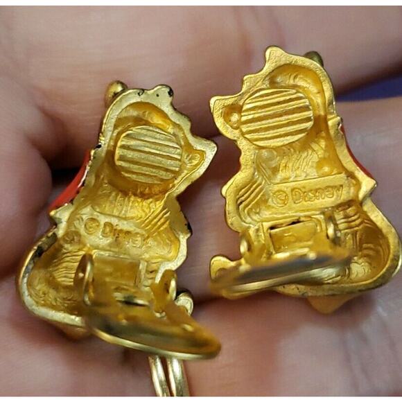Vintage Disney Winnie the Pooh Clip On Earrings, RJ Design, Original Card - Picture 7 of 9